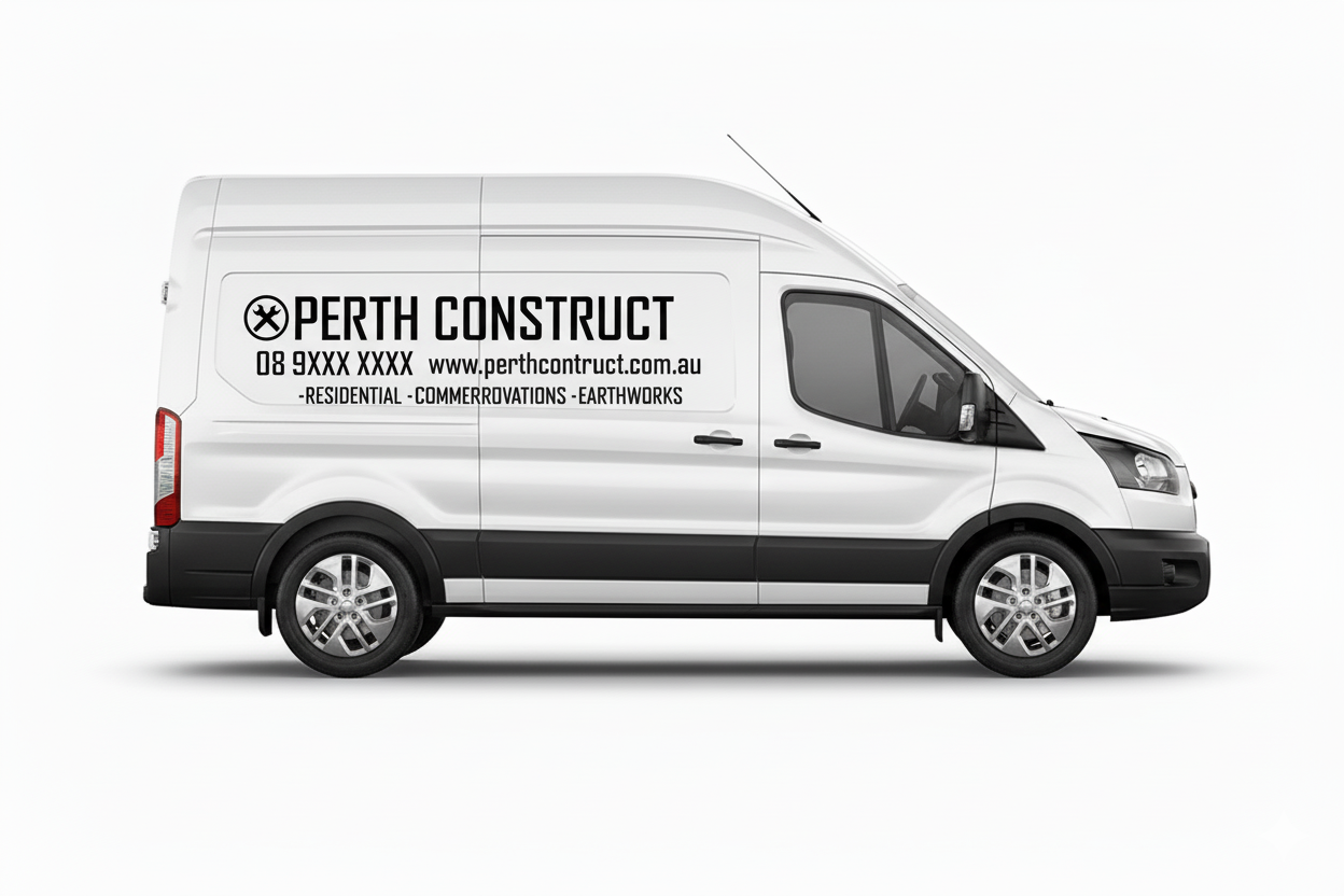 Custom business signs and vinyl lettering decals for large vans