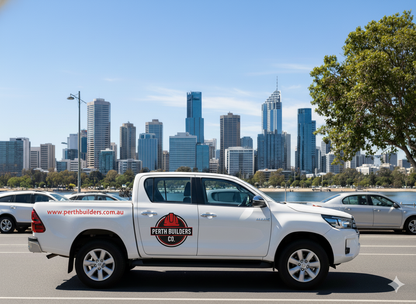 Custom business logo, QR code & vinyl lettering decals for UTE (Regular cab pickup trucks)